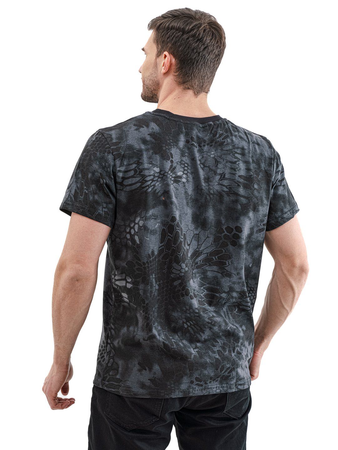 Футболка Питон чёрный,  кулирка,  пл.140 г/м2 44-46 м