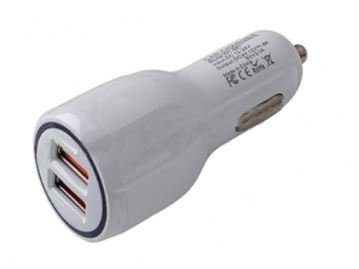 Автомобильное зарядное устройство AVS (2USB,  1, 2А+1, 2А) Quick Charge UC-123