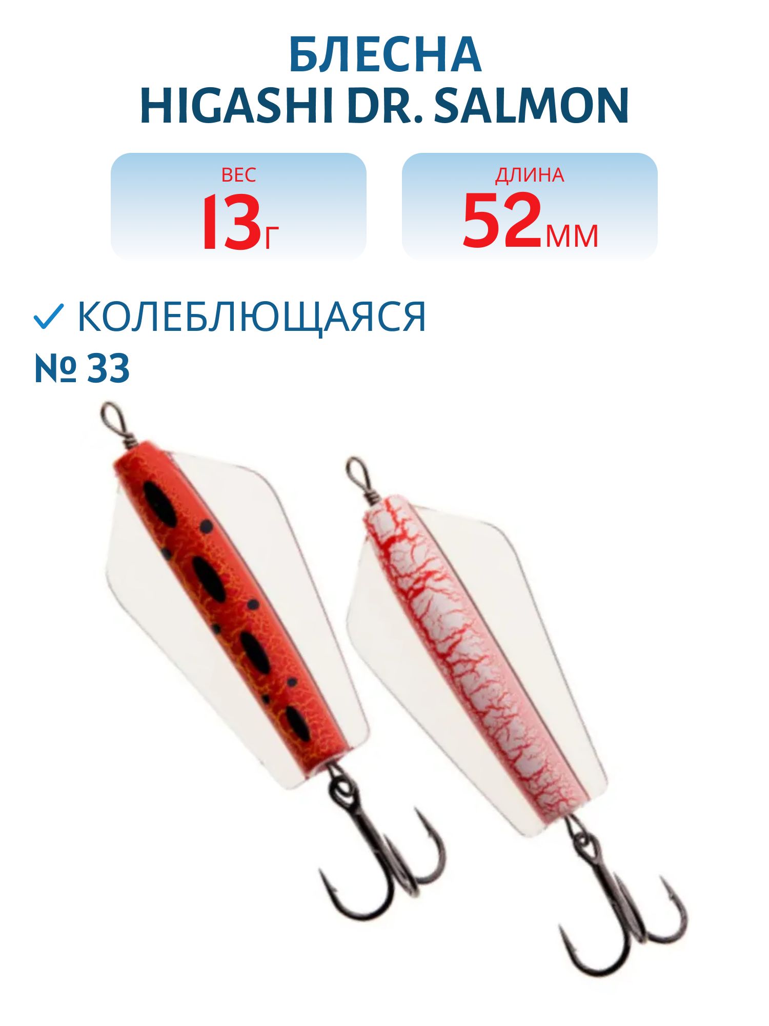 Блесна Dr. Salmon 13g (#33)