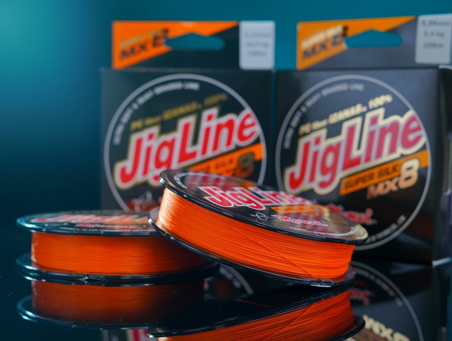 Шнур JigLine MX 8 Super Silk 0, 27 мм, 23 кг, 100 м оранжевый