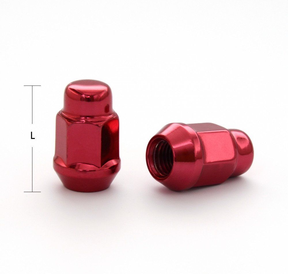 Гайка  диска колеса 12*1.5 35 S19 конус закрытая LS RED H-2007 блистер 20шт.