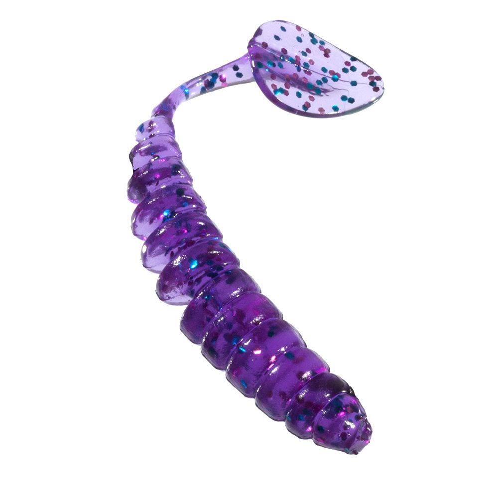 Приманка ZUB-SHAD 75мм-6шт,  (цвет 610) фиолетовый с блестками
