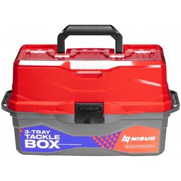 Ящик для снастей Tackle Box трехполочный NISUS красный
