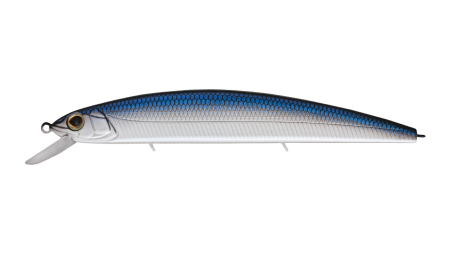 Воблер Минноу Strike Pro Montero 130SP,  130 мм,  20, 6 гр,  Загл. 1, 0м.-2, 0м.,  Нейтральный,  цвет: 611T Silver Blue Smelt,  (EG-190B-SP#611T)