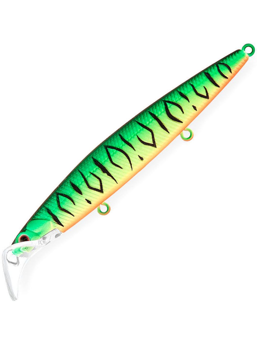 Воблер Минноу Strike Pro Scooter Minnow 110F,  110 мм,  11, 8 гр,  Загл. 1, 5м.-2, 5м.,  Плавающий,  цвет: GC01S Mat Tiger,  (EG-186F#GC01S)