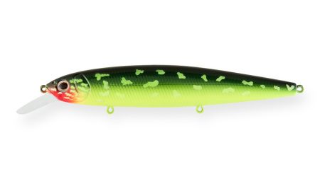 Воблер Минноу Strike Pro Bold 130SP,  130 мм,  24, 5 гр,  Загл. 1, 3м.-1, 8м.,  Нейтральный,  цвет: AC202F Hot Pike,  (EG-191-SP#AC202F)