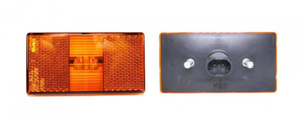 Фонарь боковой габаритный 12/24в 50.3731-08 (016.3731) светодиод (овальный разъем АМР)