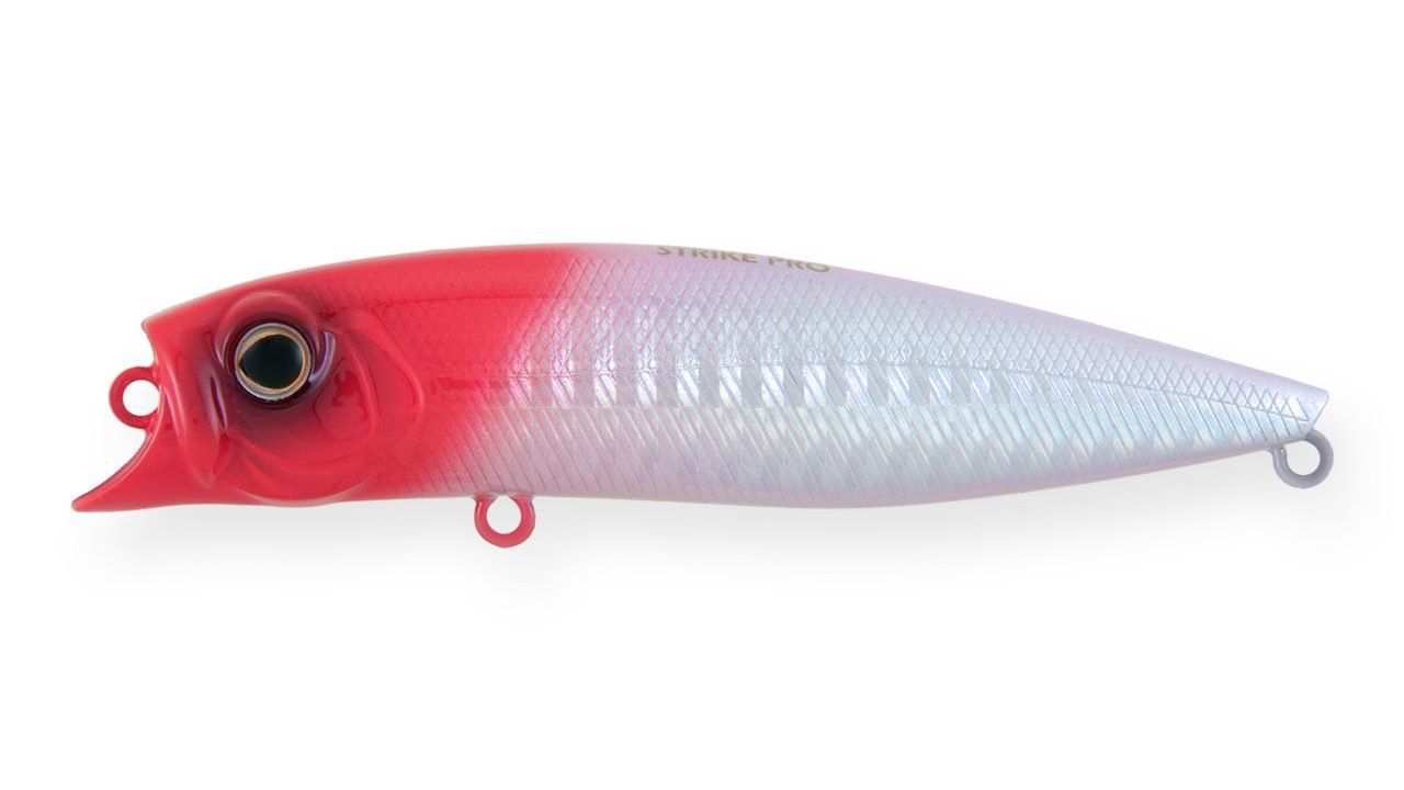 Воблер Дартер Strike Pro Razor Lip 90,  90 мм,  11, 8 гр,   Поверхностный,  цвет: 022PPP-713 Redhead Silver,  (EG-207#022PPP-713)