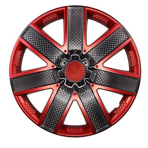 Колпаки колеса R15 ГАЛАКСИ микс черно-бордовый карбон (2шт.к-т) LW1530