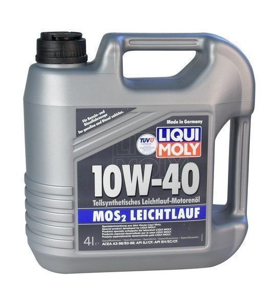 LIQUI MOLY "Leichtlauf MoS2" 10W40 4L полусинтетическое моторное масло с молибденом 1917/6948