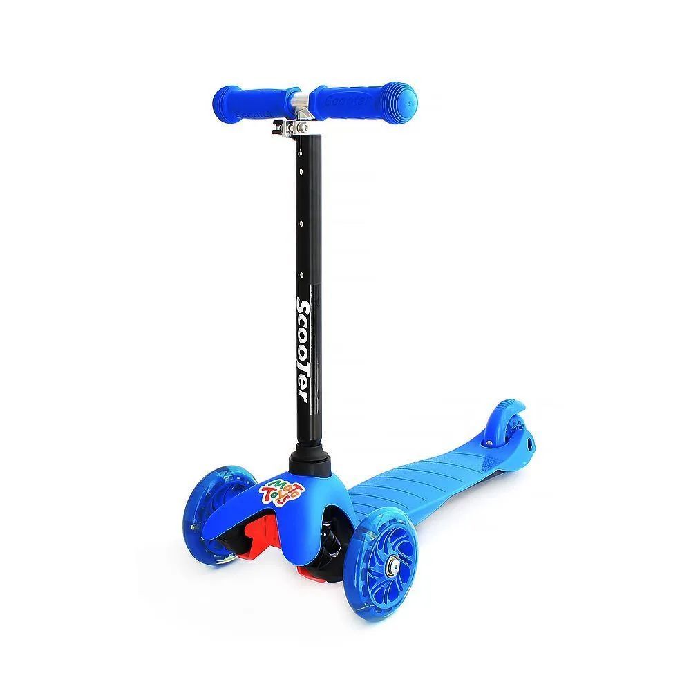 Самокат трехколесный Scooter SK-028,  от 3х лет Синий