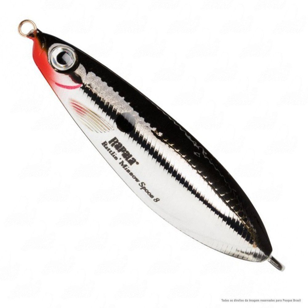 Блесна незацепляйка Rapala Minnow Rattlin Spoon 08 /CH
