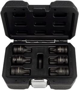 Набор головок 1/2" TORX T55-T100 (6пр.) ударные,  кейс АвтоДело 40194