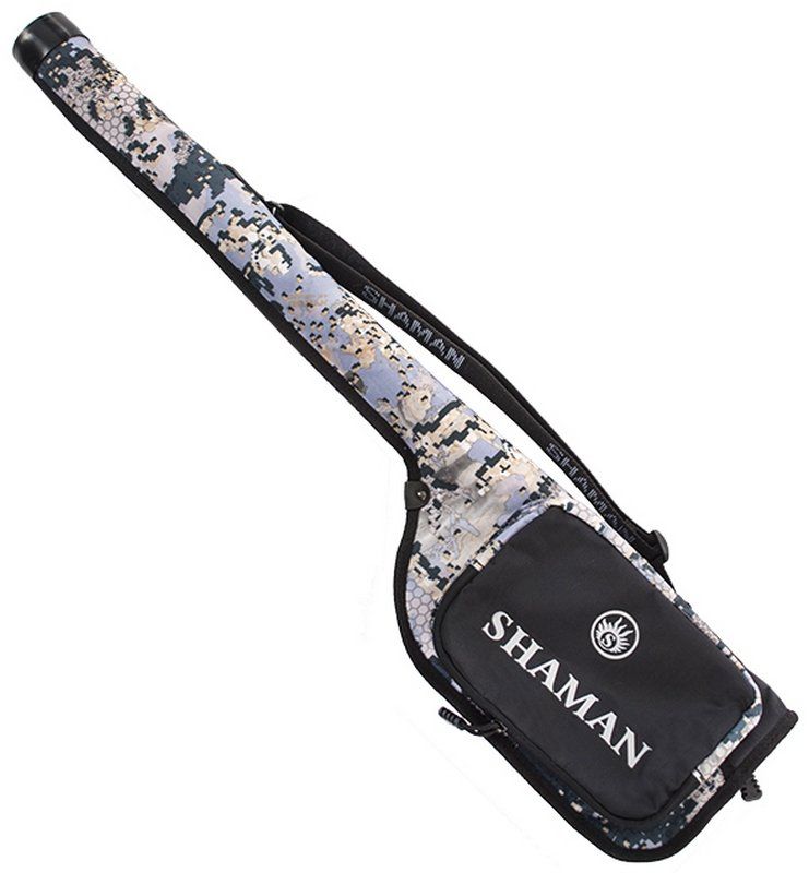 Чехол-тубус для нахлыстовых и зимних удилищ SHAMAN. дл. 80см.,  черный