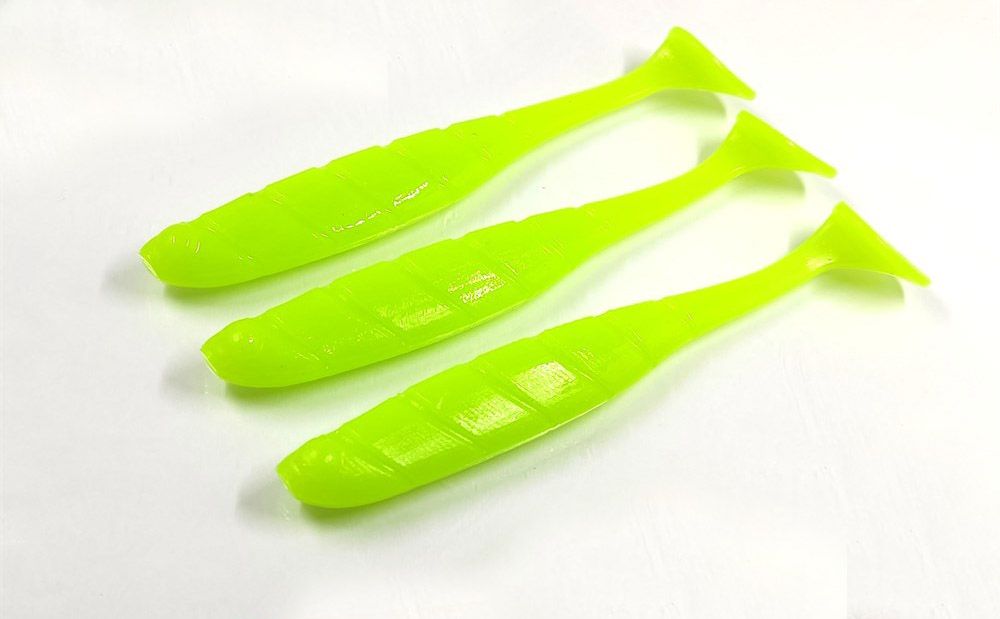 Силиконовая приманка RUMBA 8, 5"(216 мм) уп.3 шт.#122 Chartreuse
