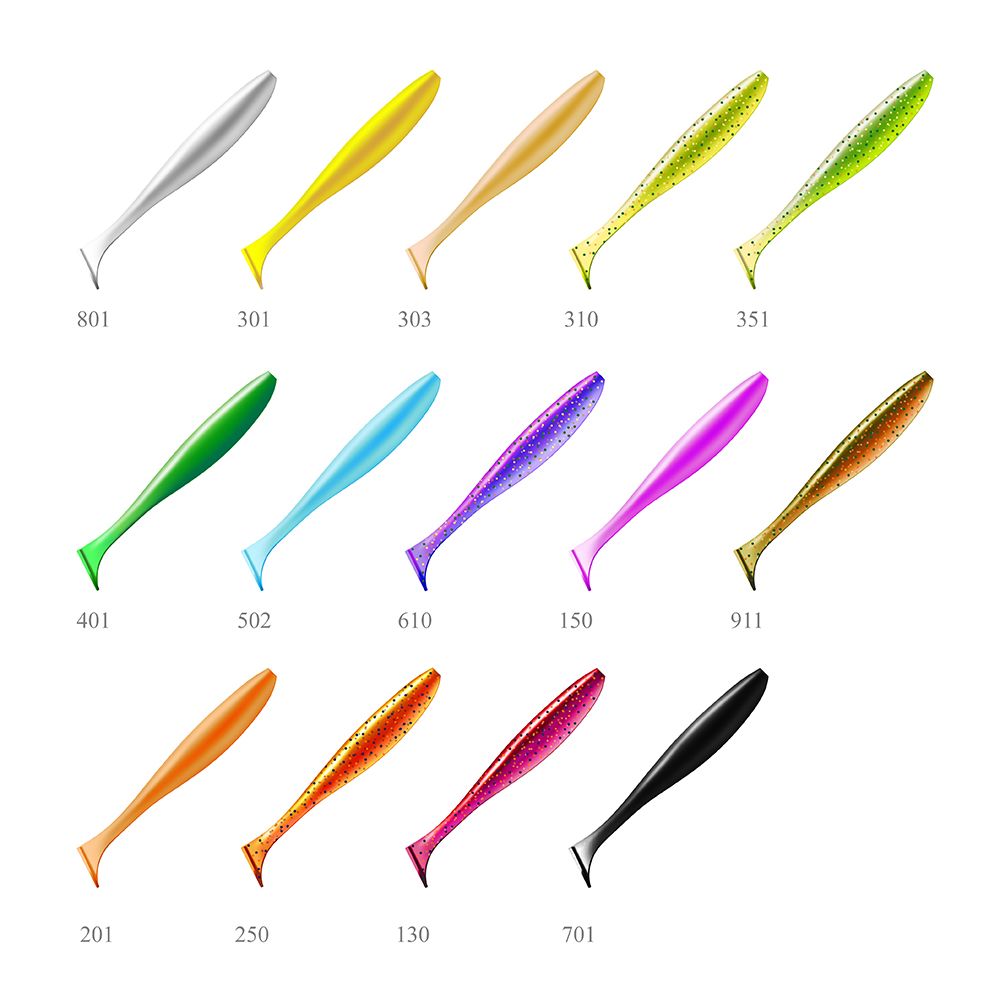 Приманка ZUB-IZI 50мм-10шт,  (цвет 503) коричневый с блестками