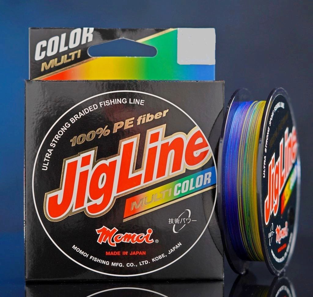 Шнур JigLine Multicolor  0, 18 мм,   14, 0 кг,  100 м 5 цветов по 10м.