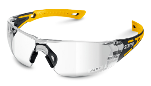 Очки защитные,  прозрачные,  открытого типа STAYER MX-9 (110490)