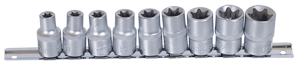 Набор головок 1/2" TORX Е10-Е24 (9пр.) на планке АвтоДело 39839