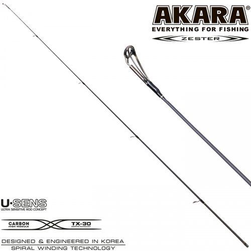 Хлыст угольный для спиннинга Akara Zester IM7 (5-25) 2, 1 м