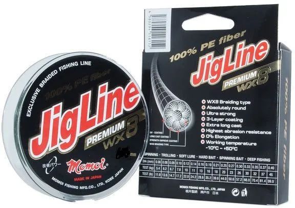 Шнур JigLine Premium WX8 0, 16 мм, 13 кг, 150 м,  хаки