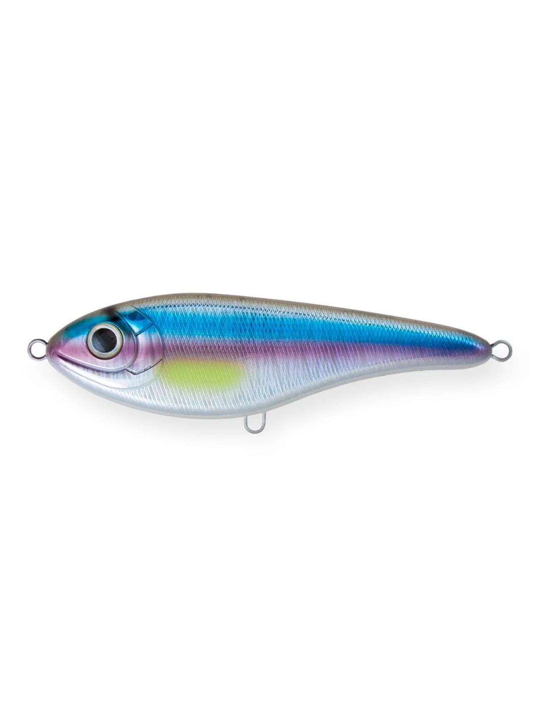Воблер Джеркбейт Strike Pro Buster Jerk II Shallow Runner,  120 мм,  37 гр,  Загл. 0, 3м.-2, 0м.,  Медленно всплывающий,  цвет: A210-SBO-RP Rainbow Ghost Wakasagi,  (EG-049#A210-SBO-RP)