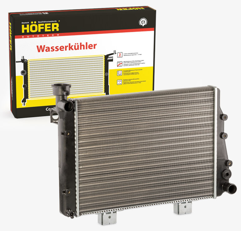 Радиатор охлаждения 2103, 06 алюминиевый HOFER HF 708 410