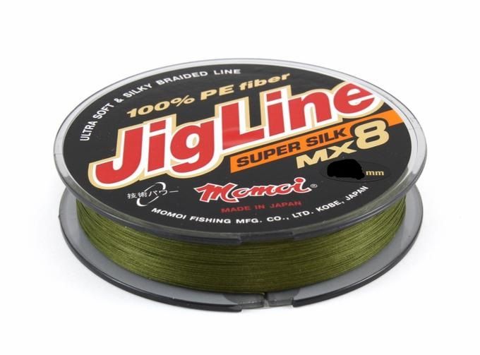 Шнур JigLine MX 8 Super Silk 0, 21 мм, 18 кг, 150 м хаки