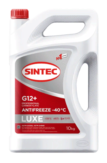 Антифриз SINTEC LUX G12+ 10кг красный