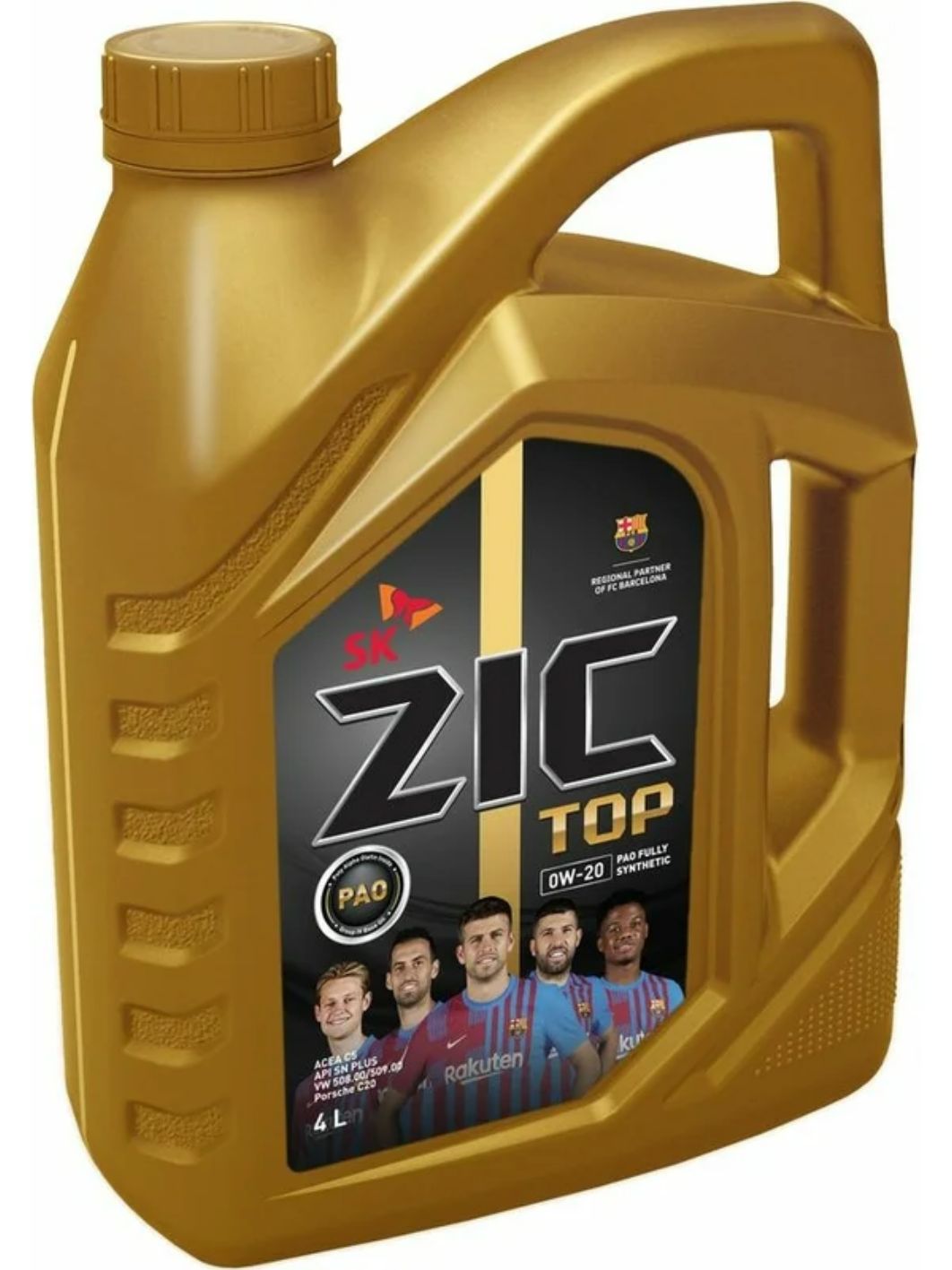 ZIC TOP 0W20 LS 4L синтетическое моторное масло