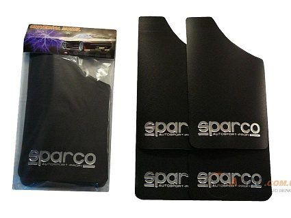 Брызговики "SPARCO" универсальные (малые) черные (4шт.)