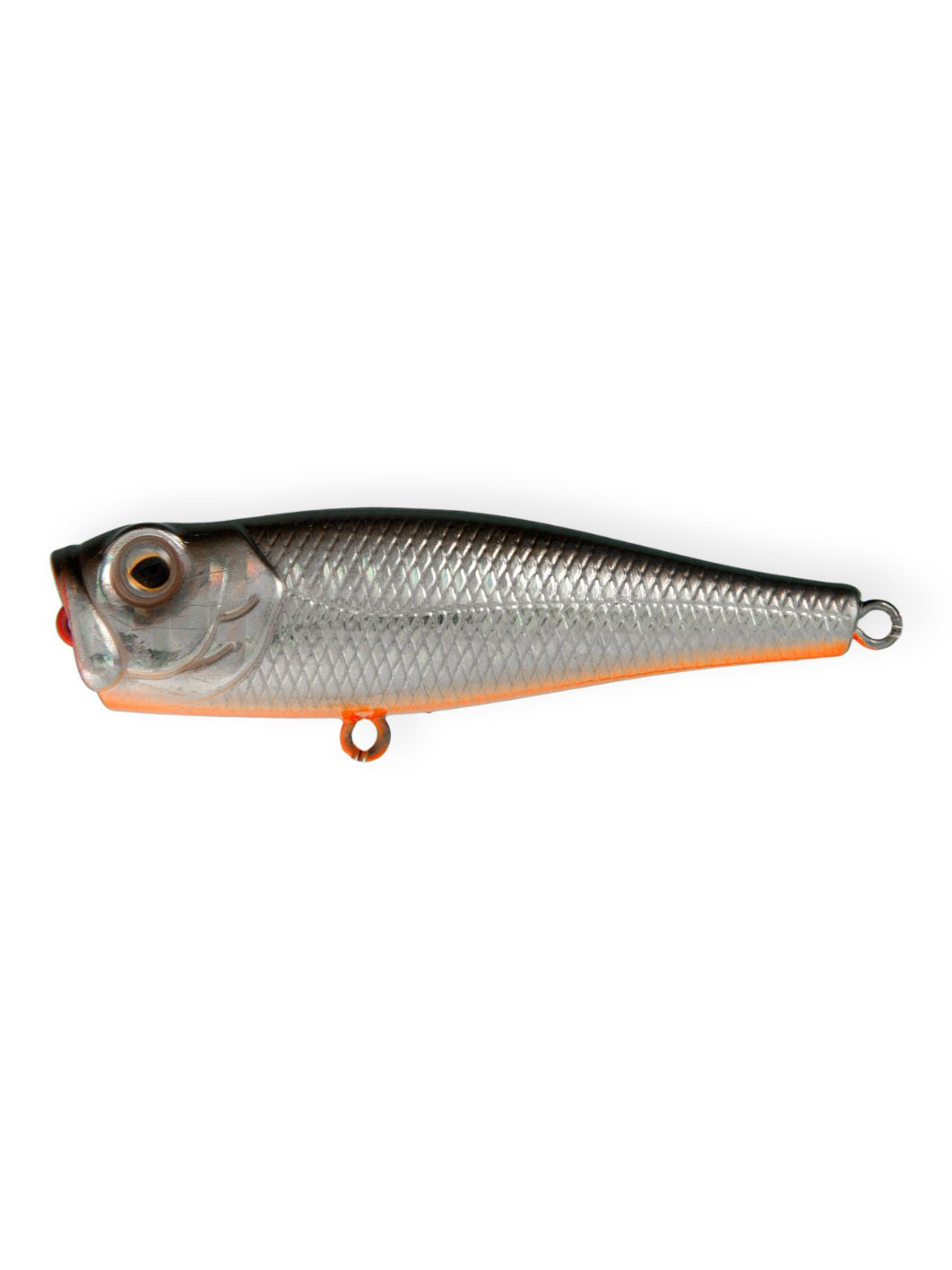 Воблер Поппер Strike Pro Bubble Pop 65,  65 мм,  8 гр,   цвет: A70-713 Black Silver OB,  (EG-046#A70-713)