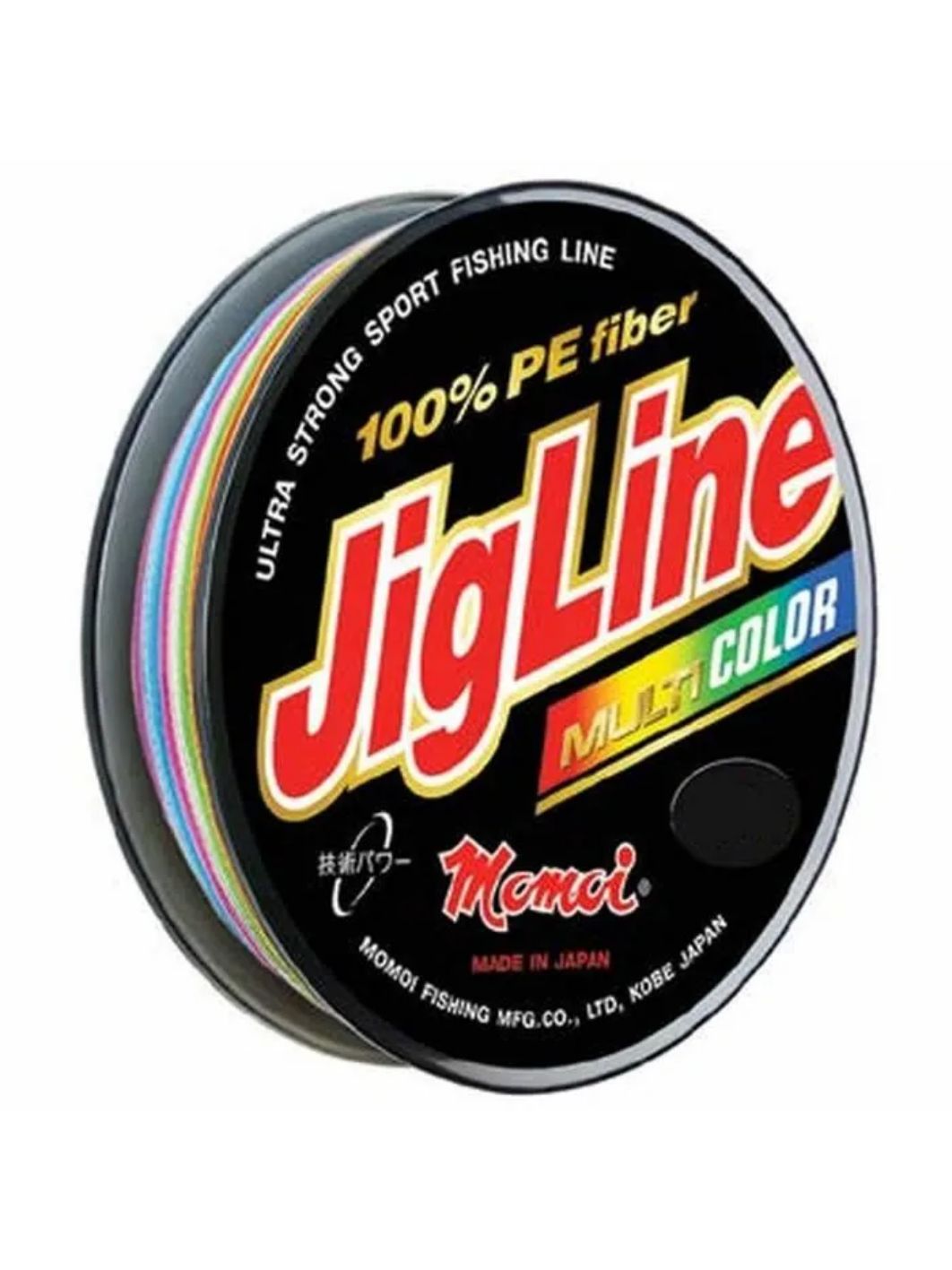 Шнур JigLine Multicolor  0, 12 мм,   9, 0 кг,  100 м 5 цветов по 10м.