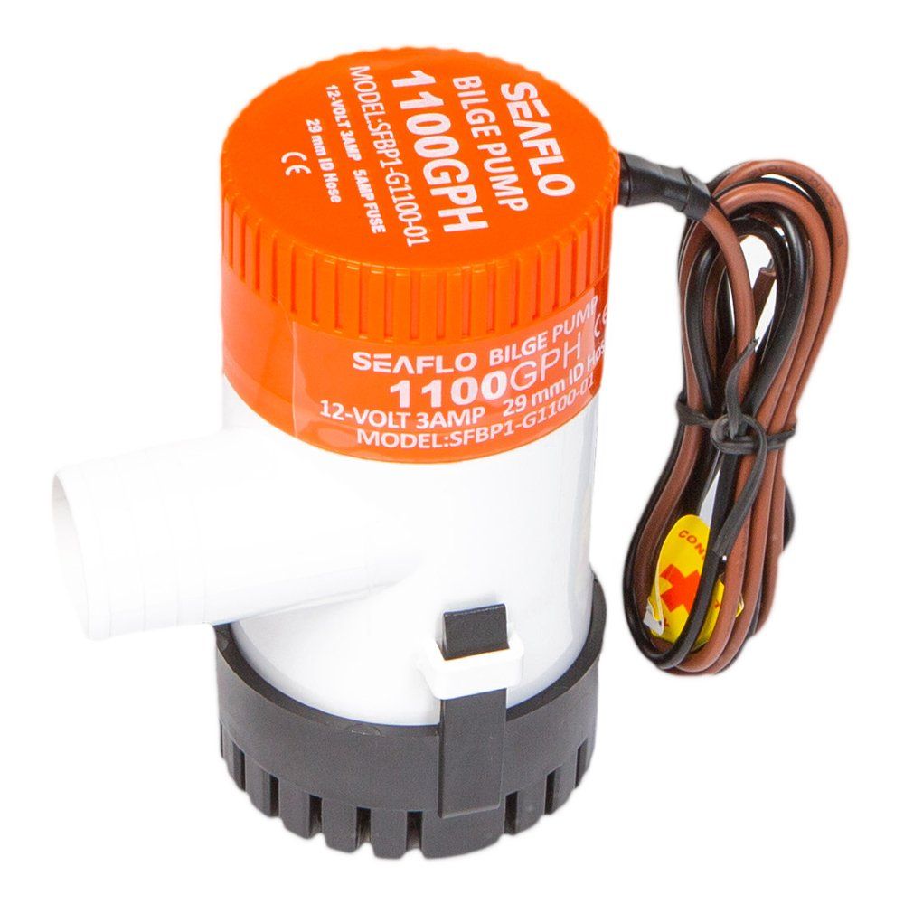 Насос осушительный SeaFlo 1100GPH 12В 69л/м SFBP1-G1100-01