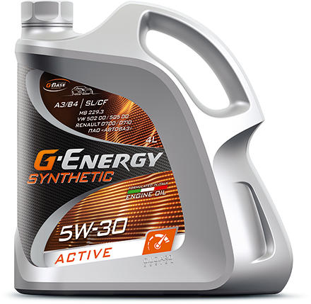 G-ENERGY SYNTHETIC ACTIVE 5W30 A3/B4 (АКЦИЯ (4+1)) синтетическое моторное масло