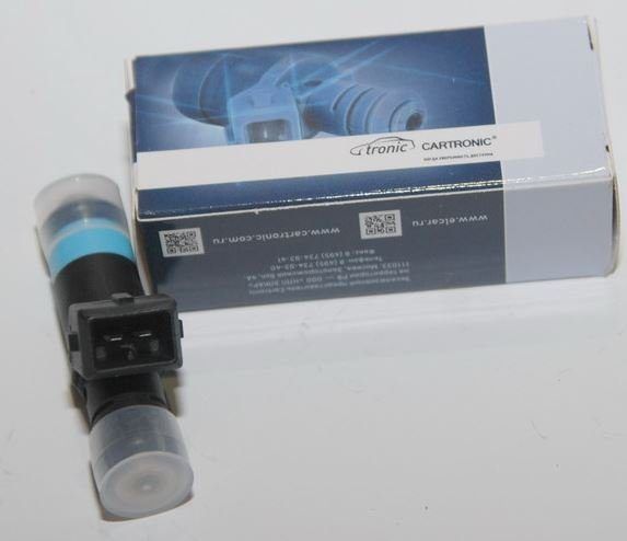 Форсунка бензиновая CARTRONIC (аналог Siemens) голубая (20735 DEKA IV VAZ) тонкая CRTR0101348