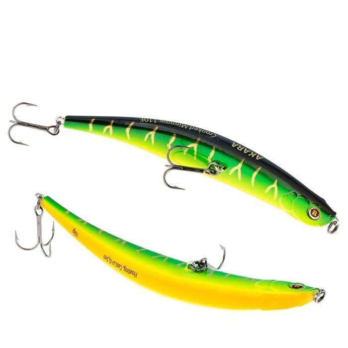 Воблер Akara Crooked Minnow 110F 10 гр. (5/14 oz 4, 3 in) A20