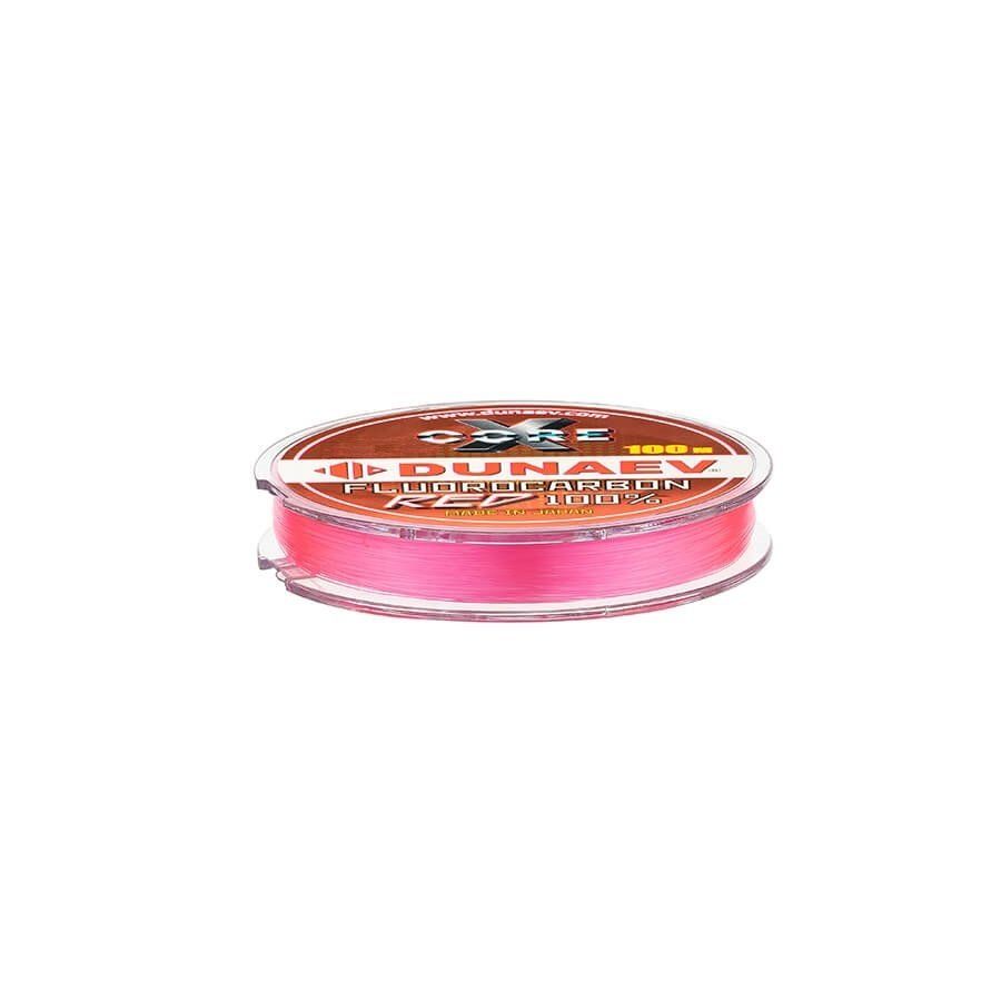 Леска Dunaev Fluorocarbon RED 0.128мм/1.21 кг. 100м