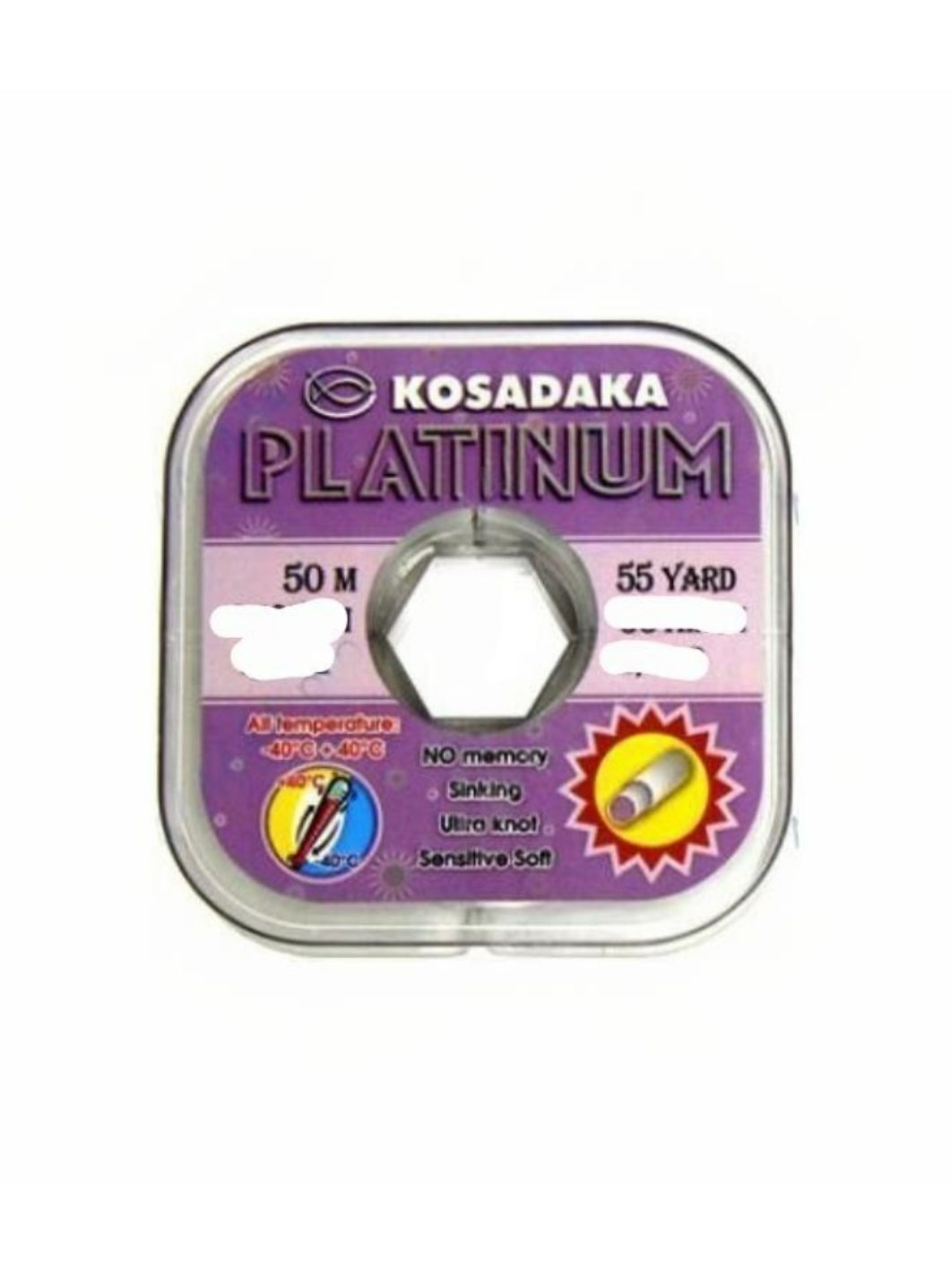 Леска PLATINUM 50м  0, 095мм