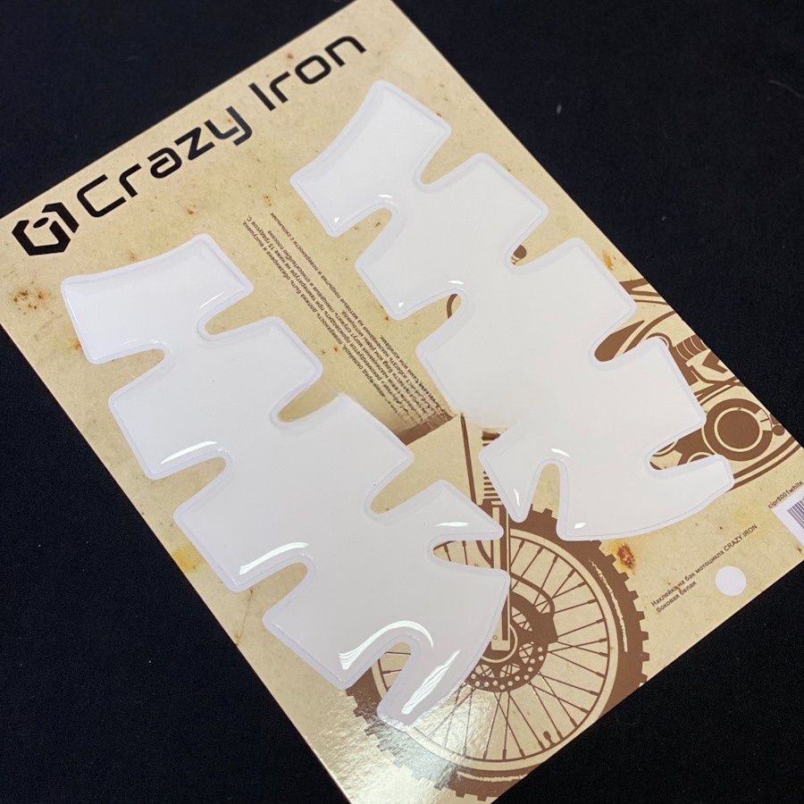 Наклейка на бак боковая прозрачная CRAZY IRON cipr8001clear