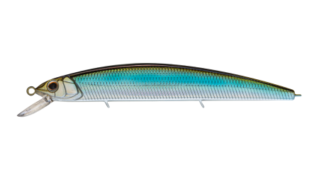 Воблер Минноу Strike Pro Montero 110SP,  110 мм,  13, 3 гр,  Загл. 0, 8м.-1, 6м.,  Нейтральный,  цвет: 611T Silver Blue Smelt,  (EG-190C-SP#611T)