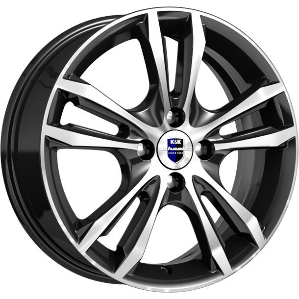 Диск л.Р16 6.0/4*100 КИК Samara КС866 d60.1 ЕТ50 (КС866) алмаз чёрный r74580SK КОМПЛЕКТ 4ШТ.