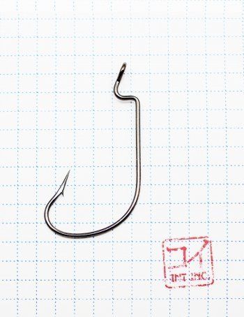 Крючок KOI "OFFSET WORM",  4/0 (INT),  цвет BN,  (10 шт.)