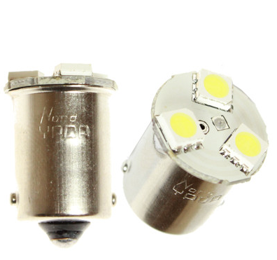 Светодиод 12V R10W (G18.5) белый 3SMD YADA (902355) (1шт.)