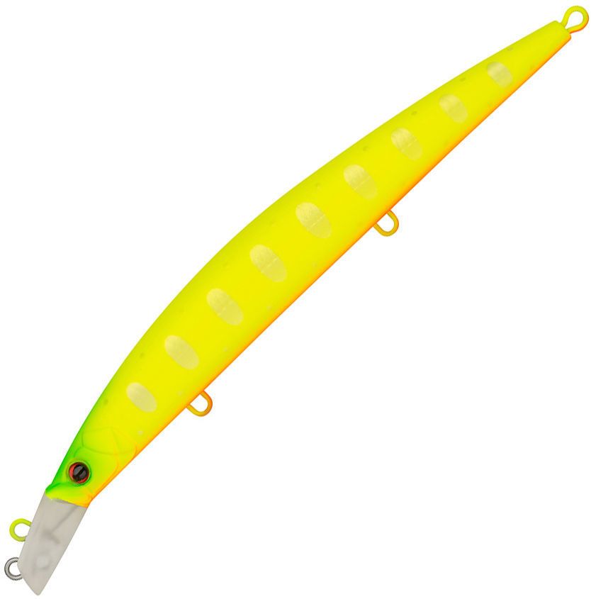 Воблер Минноу Strike Pro Top Water Minnow 130,  130 мм,  15 гр,  Загл. 0, 1м.-0, 7м.,  Плавающий,  цвет: A178S Lemon Mat Tiger,  (JL-158F#A178S)