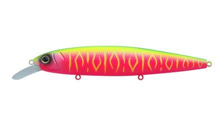 Воблер Минноу Strike Pro Bold 110SP,  110 мм,  15, 4 гр,  Загл. 0, 8м.-1, 5м.,  Нейтральный,  цвет: A230S Watermelon Mat Tiger,  (EG-191A-SP#A230S)