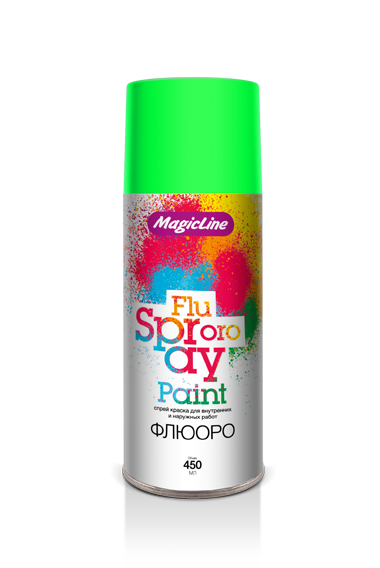 Краска MAGIC LINE FLUORO флюоресцентная зеленая 265гр