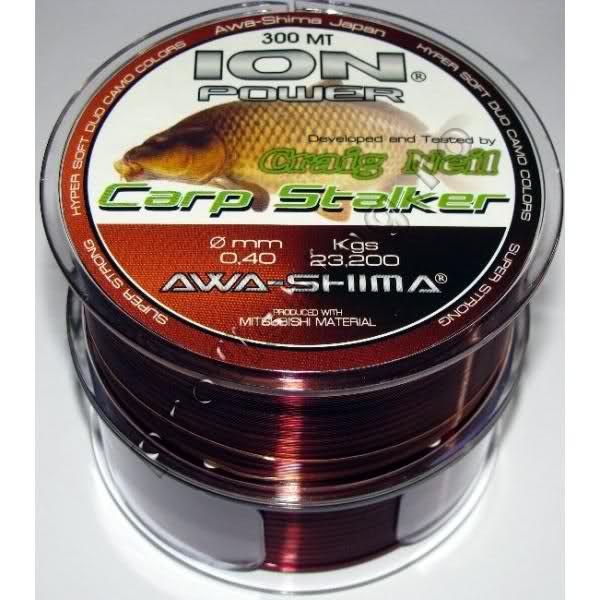 Леска CRAIG CARP STALKER в асс. 0, 22-0, 40мм 2*300mt,  (корич.)