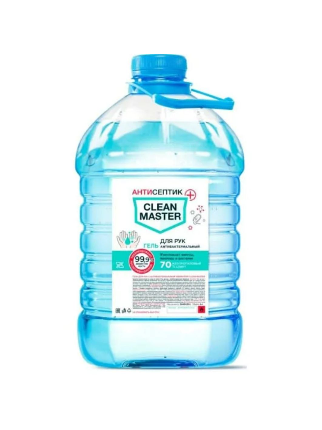 Антисептик для рук антибактериальный CLEAN MASTER незагущенный 4л канистра