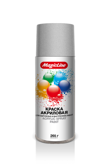 Краска MAGIC LINE RAL 9006 Серебряная 265гр
